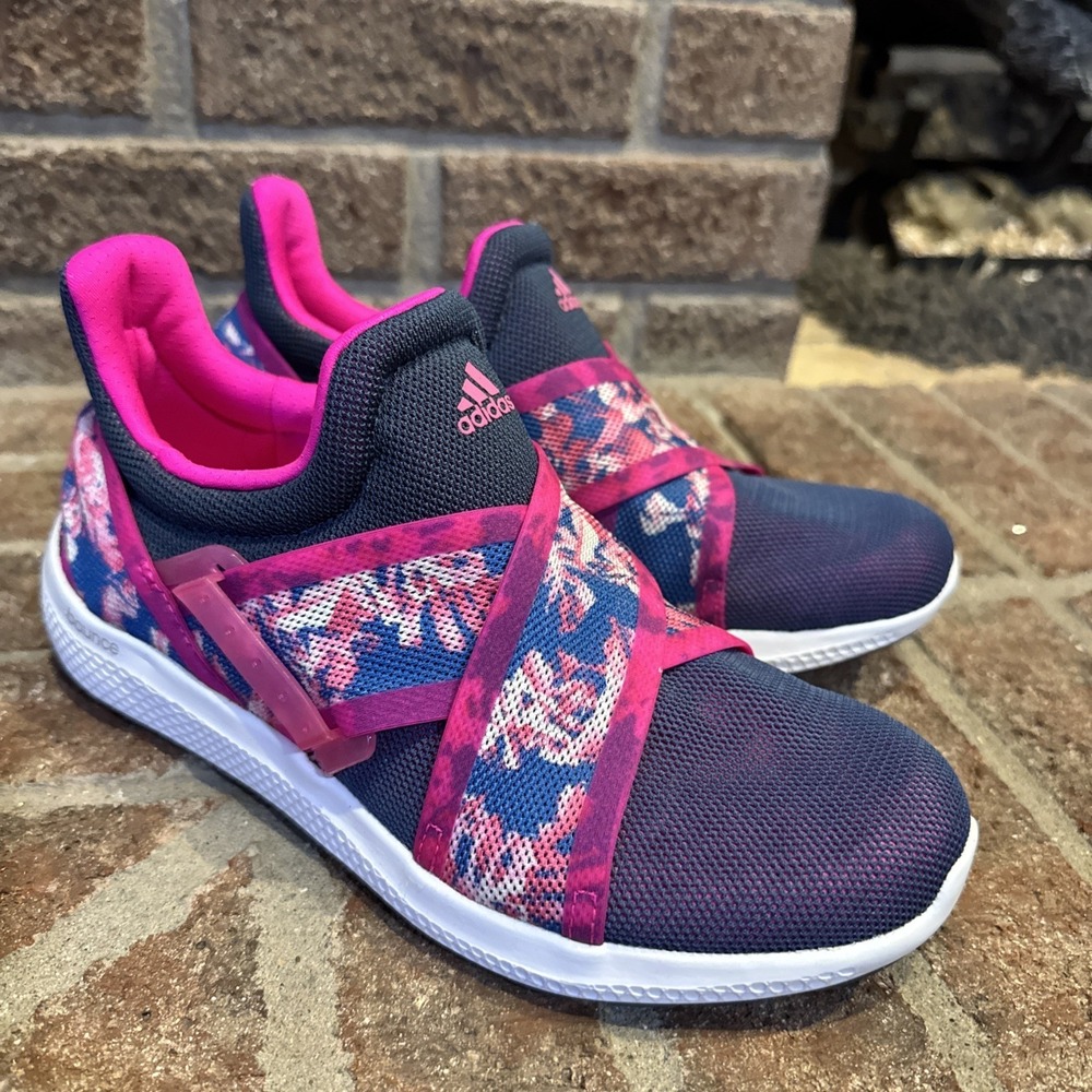 Adidas Climachill Sonic Womens Sz 7 Sneakers Sport Shoes Summer Flowers Pink
